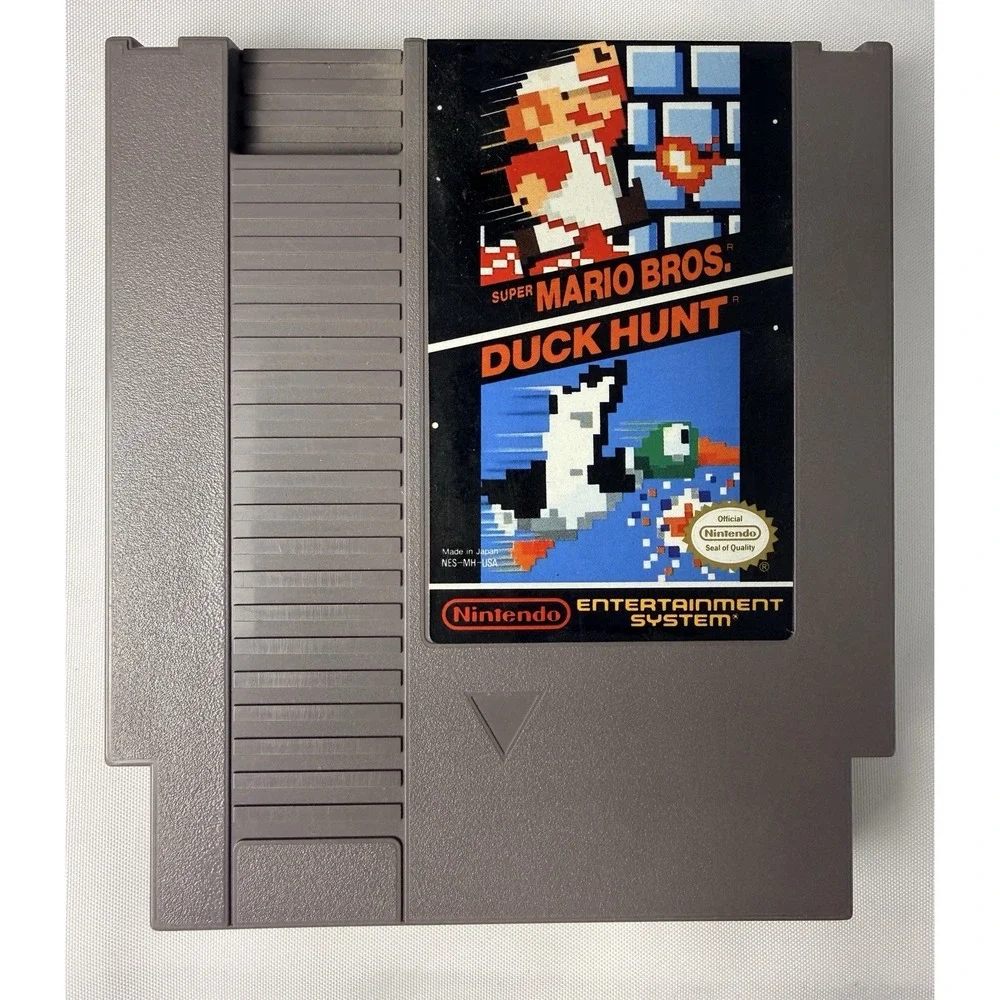 Super Mario Bros Duck Hunt NES Game Tested Working w/ Dust Sleeve